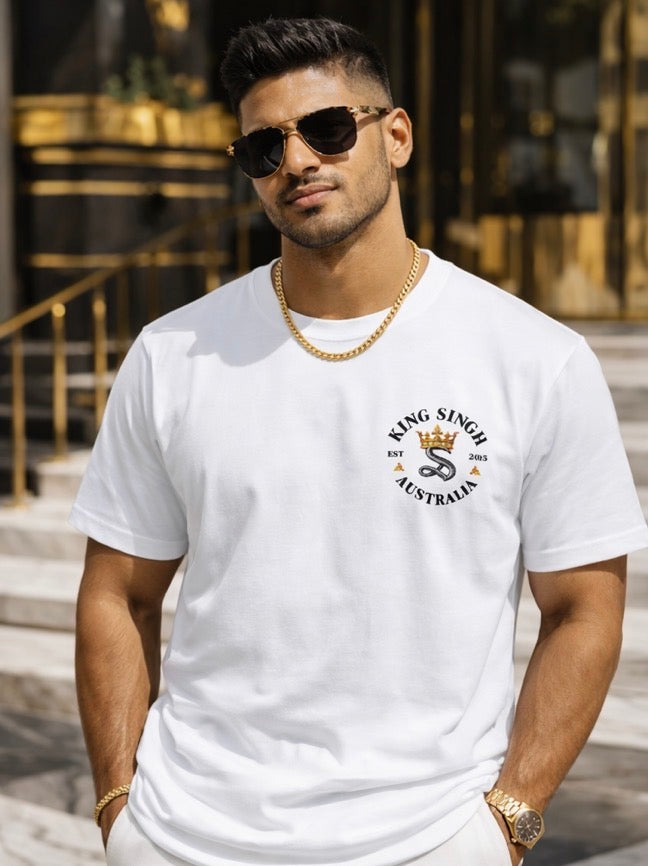 Royal Crest- Heavyweight Dual Badge Edition - Black and White
