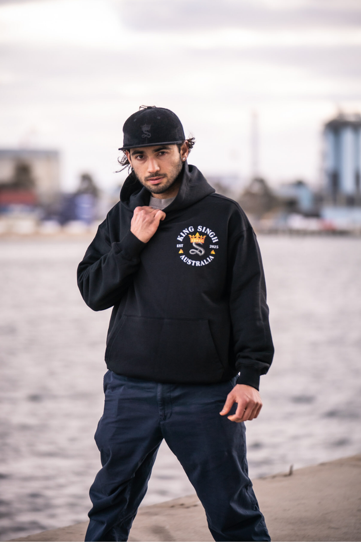 Chrome Throne Hoodie – King Singh Rider Edition