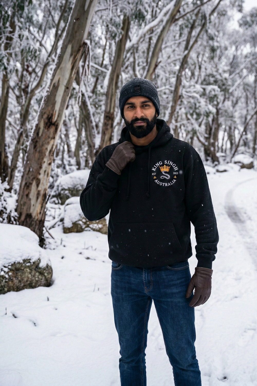 Chrome Throne Hoodie – King Singh Rider Edition
