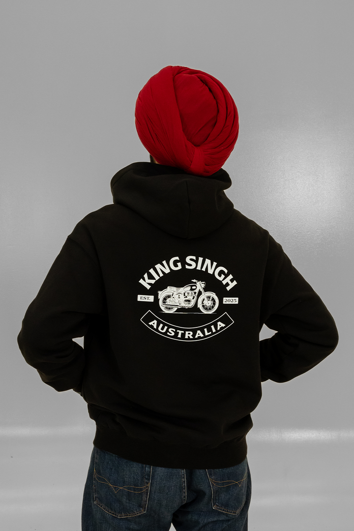 Chrome Throne Hoodie – King Singh Rider Edition