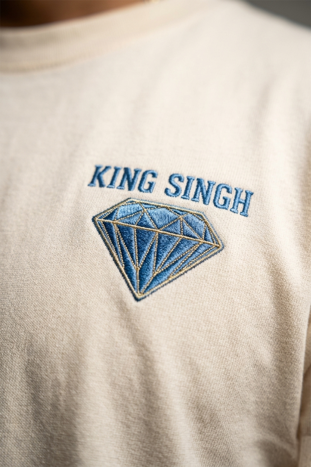 Diamond Crown Signature Tee - Off White