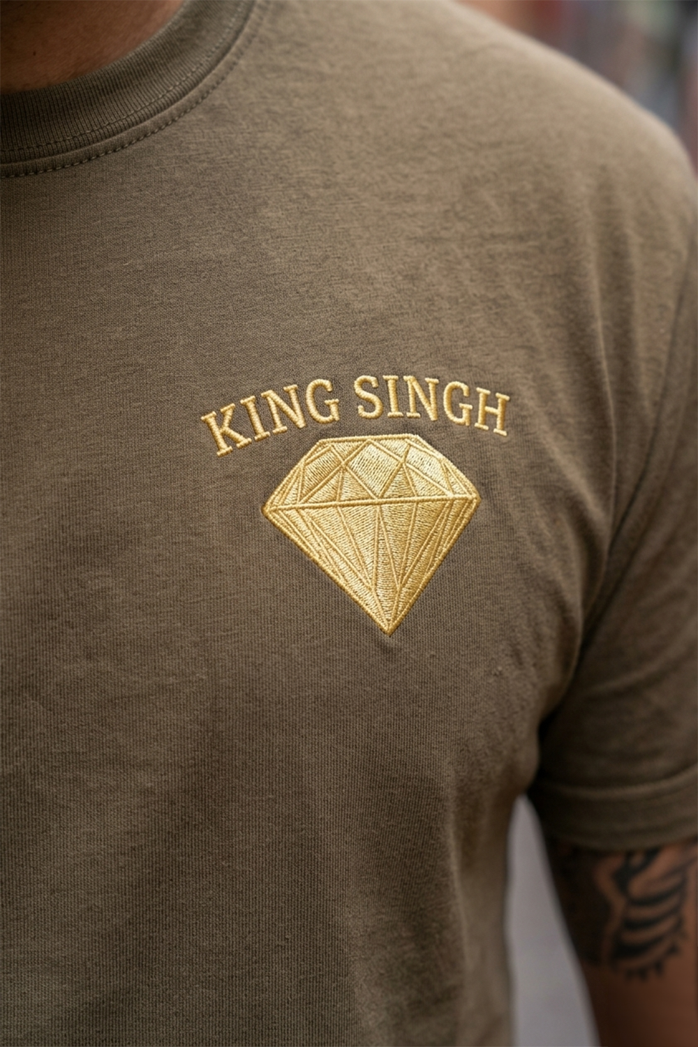 Diamond Crown Signature Heavyweight Tee - Walnut