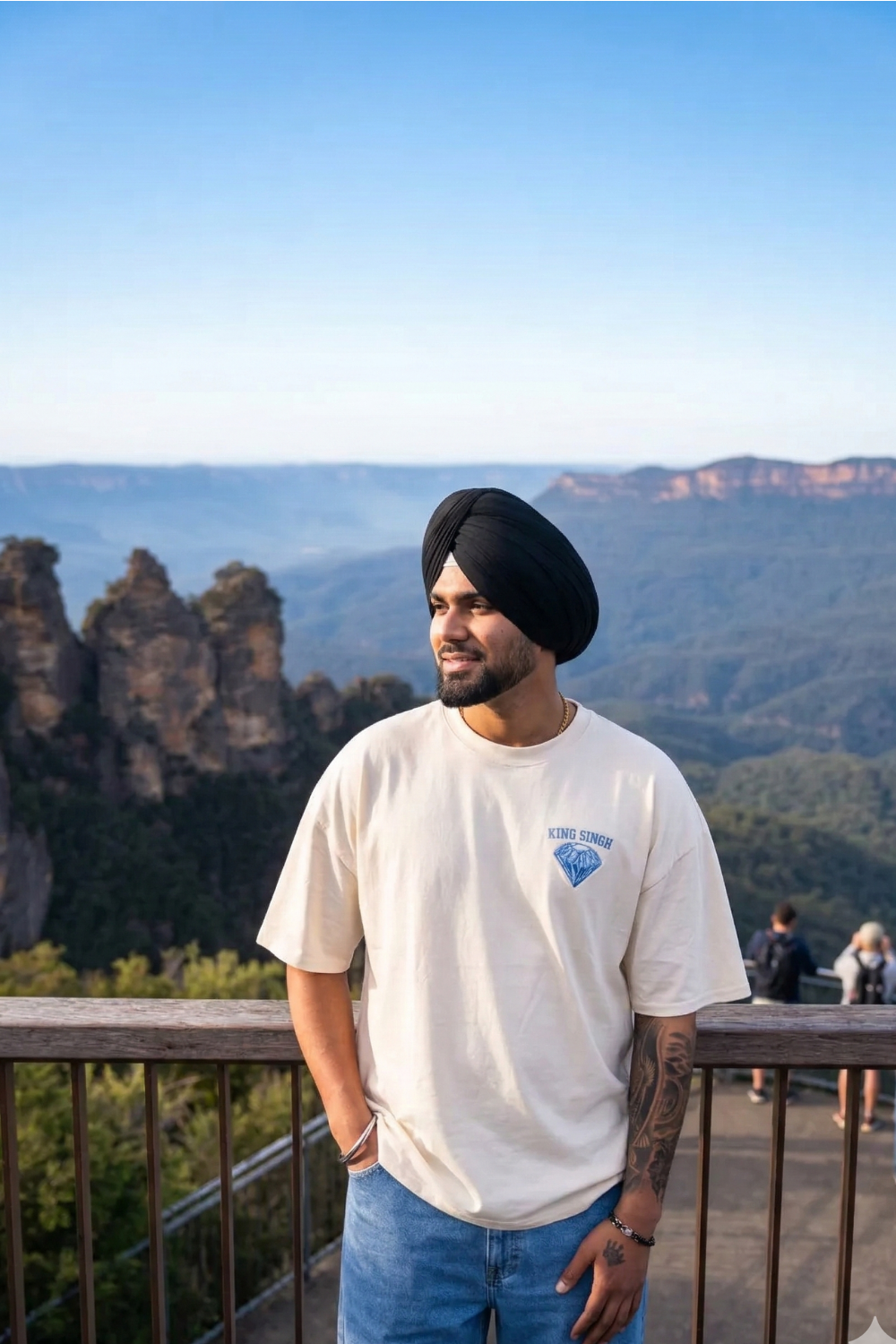 Diamond Crown Signature Tee - Off White