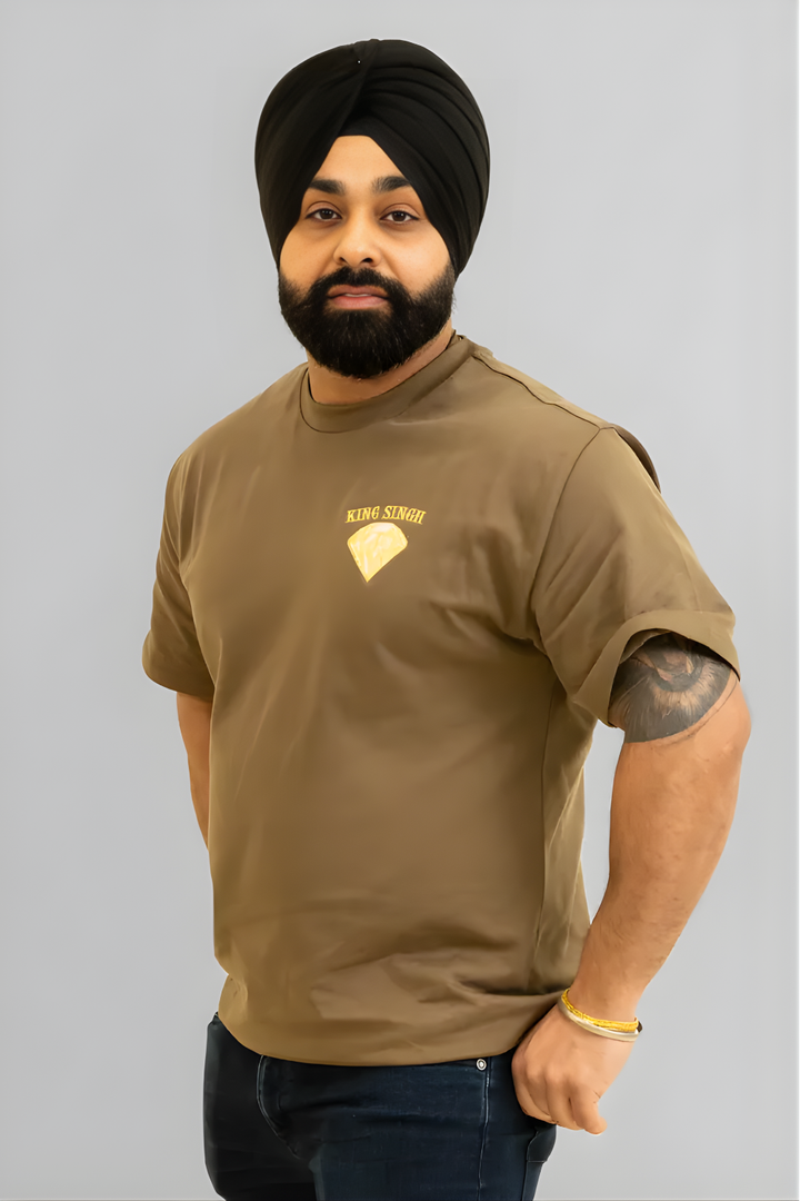 Diamond Crown Signature Heavyweight Tee - Walnut