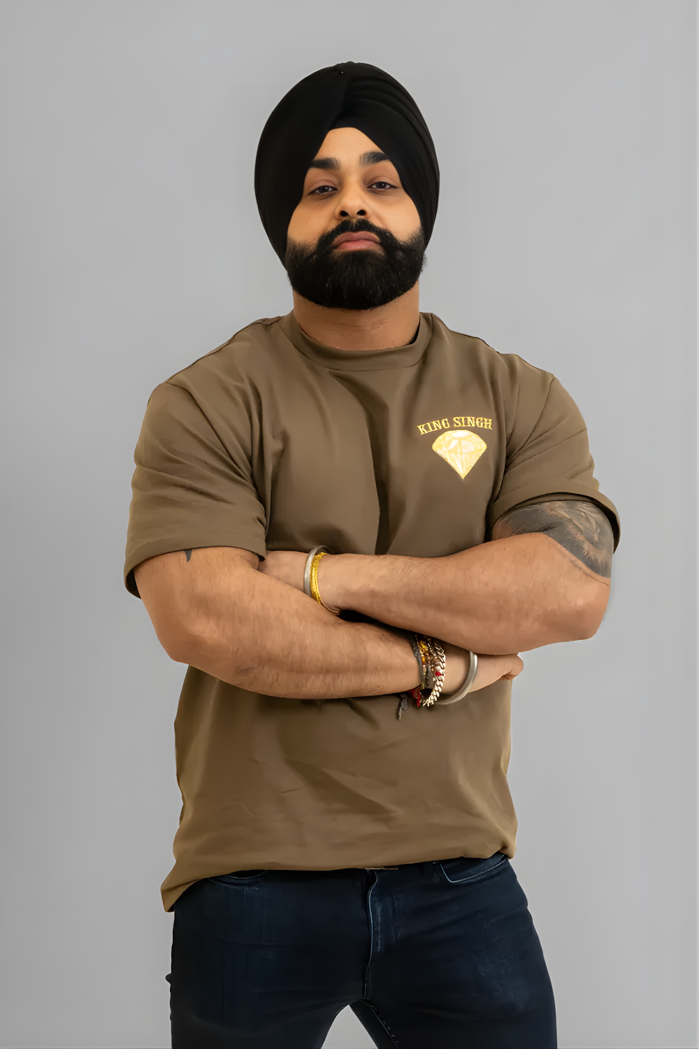 Diamond Crown Signature Heavyweight Tee - Walnut