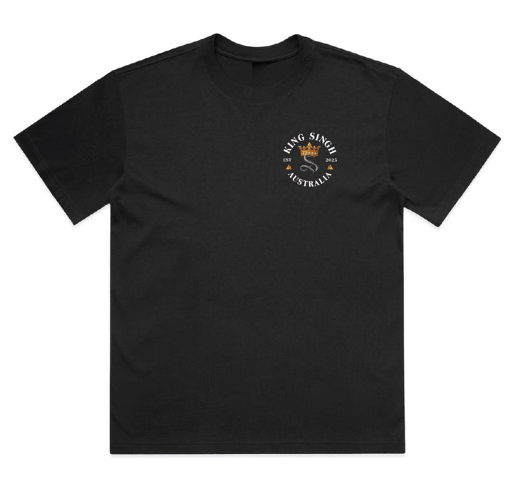 Royal Enforcer Box Tee - Singh’s Biker Edition - Black