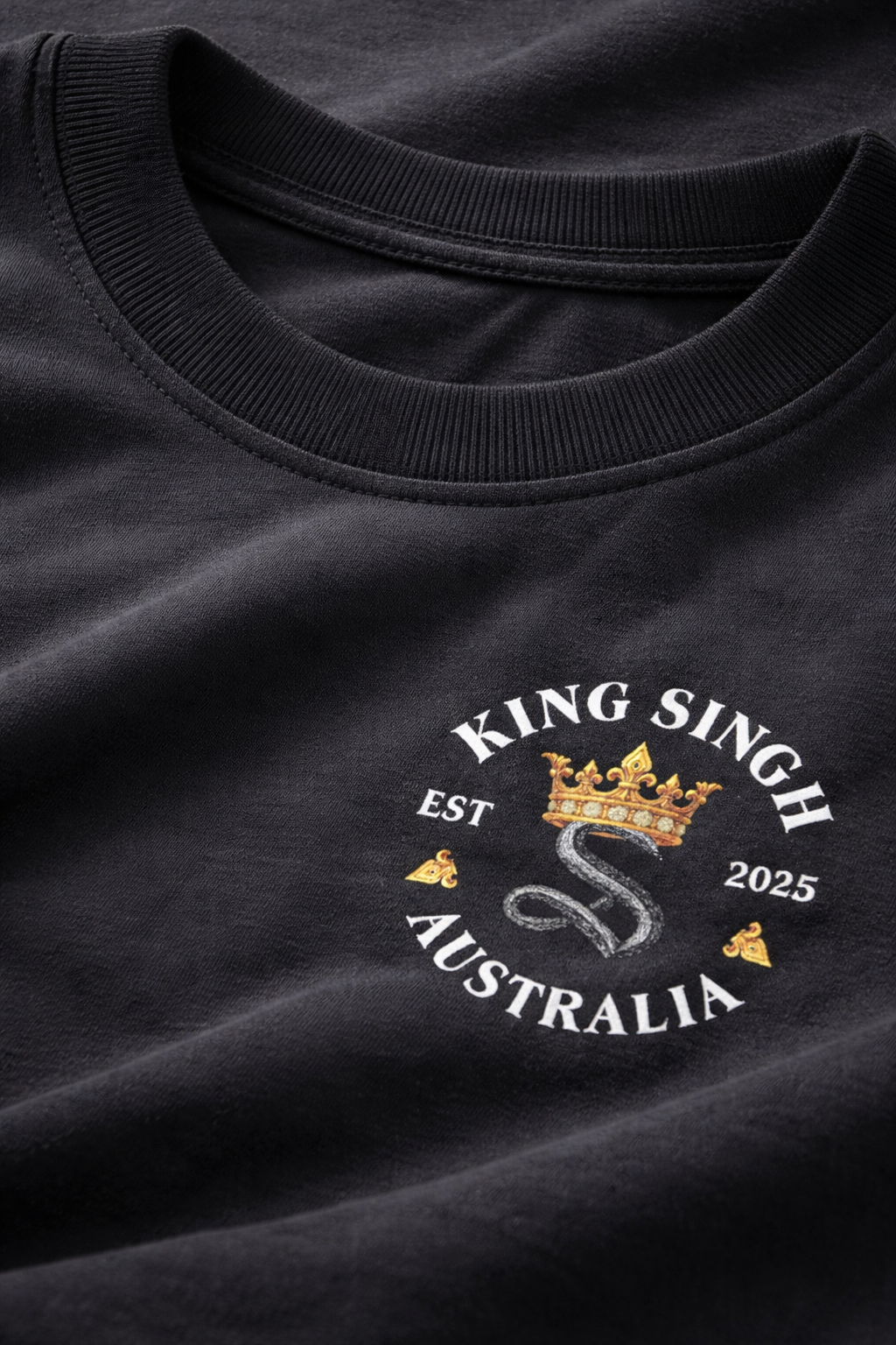 Royal Enforcer Box Tee - Singh’s Biker Edition - Black
