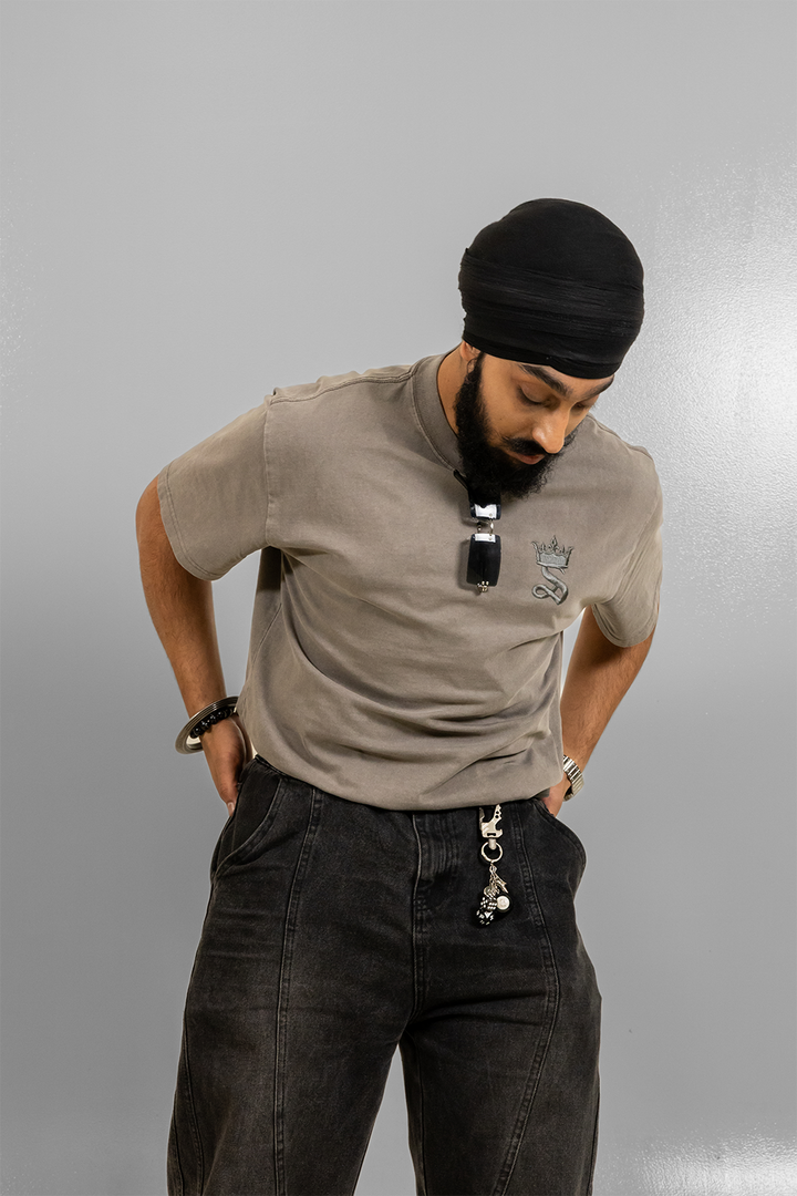 Premium King’s Crowned Tee – Grey