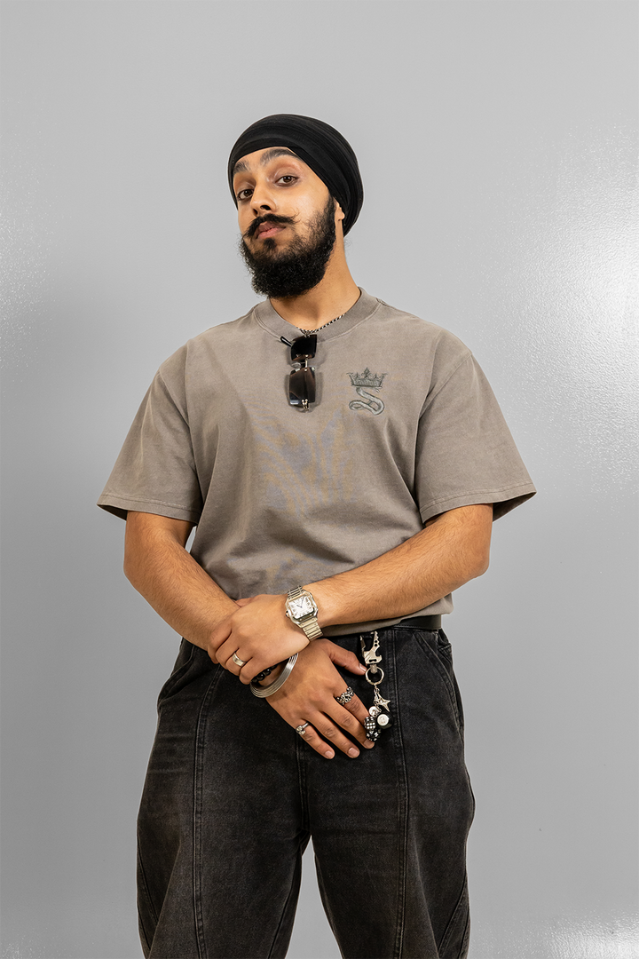 Premium King’s Crowned Tee – Grey