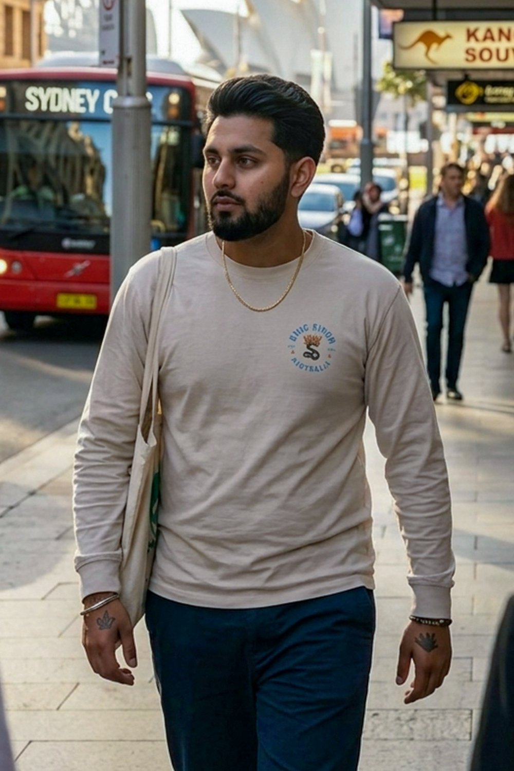 Royal Emblem Long Sleeve – Ivory Sand