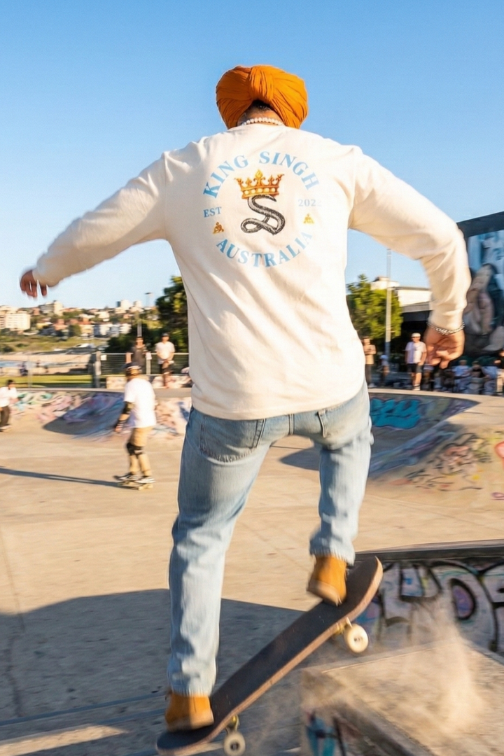 Royal Emblem Long Sleeve – Ivory Sand