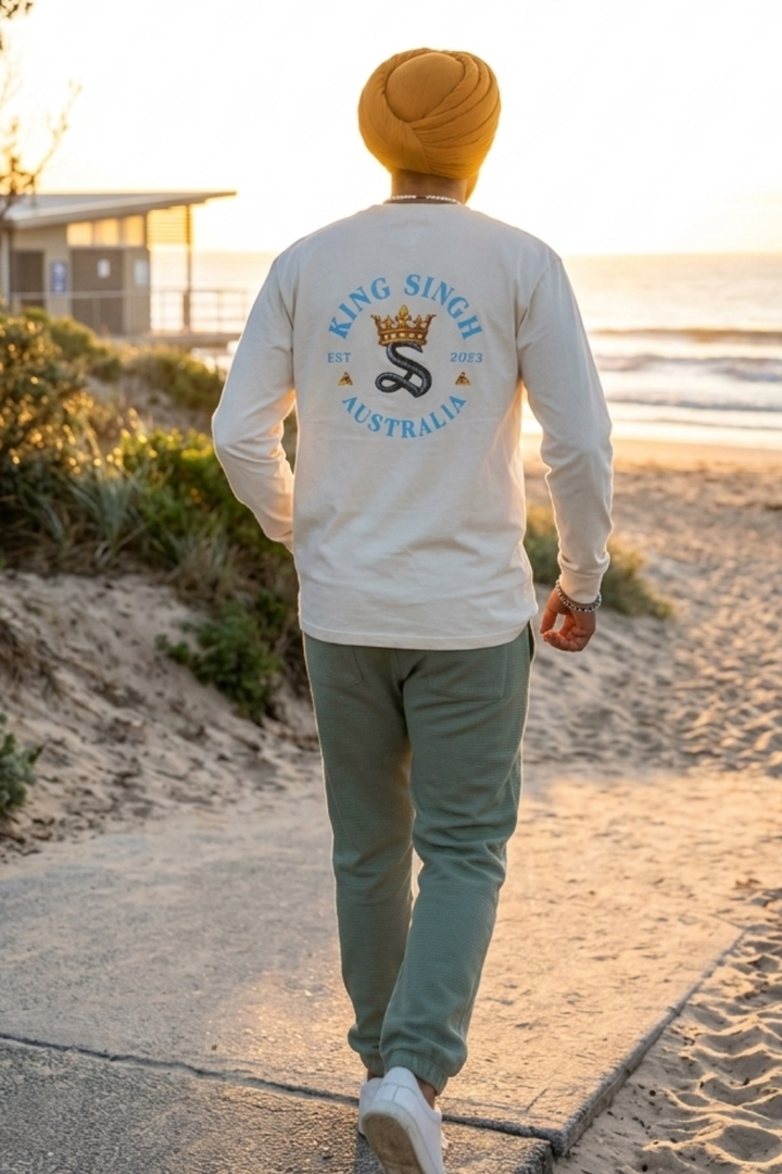 Royal Emblem Long Sleeve – Ivory Sand