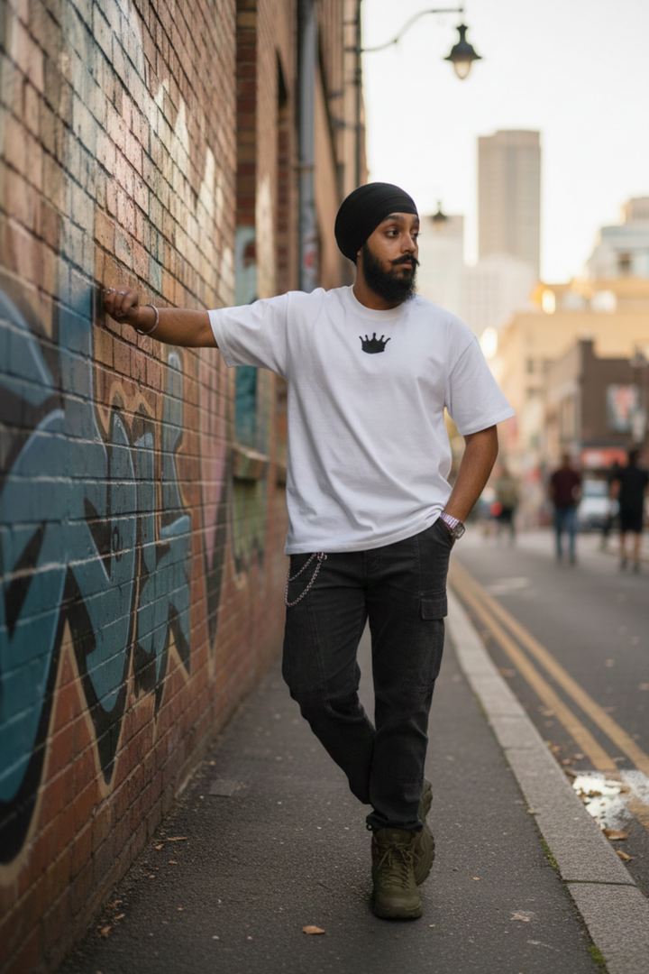 Royal Essence Oversized- King Singh Edition - White