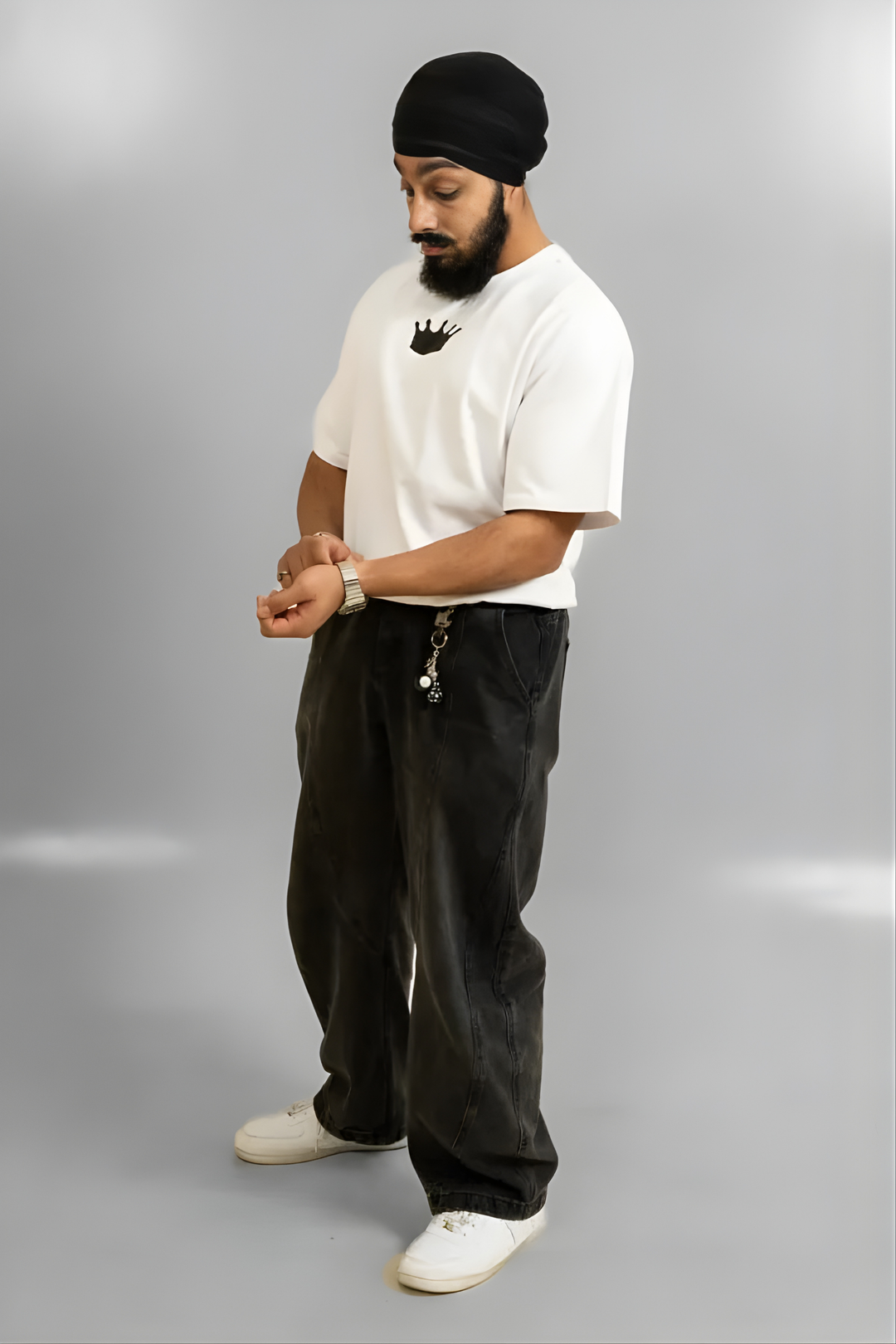 Royal Essence Oversized- King Singh Edition - White