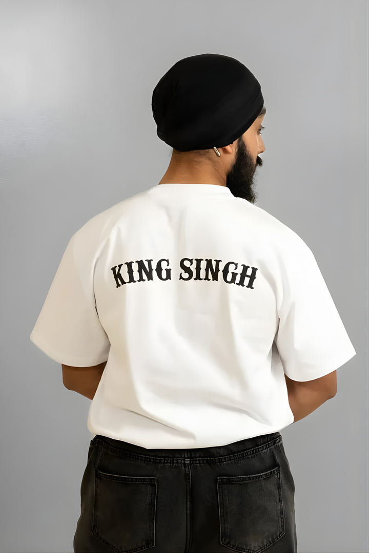 Royal Essence Oversized- King Singh Edition - White