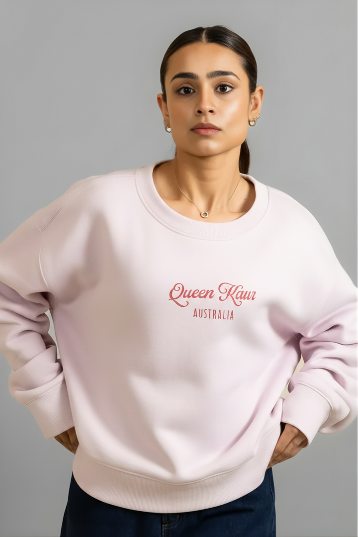 Royal Fleece Crew-Queen Kaur – Royal Bloom Edition
