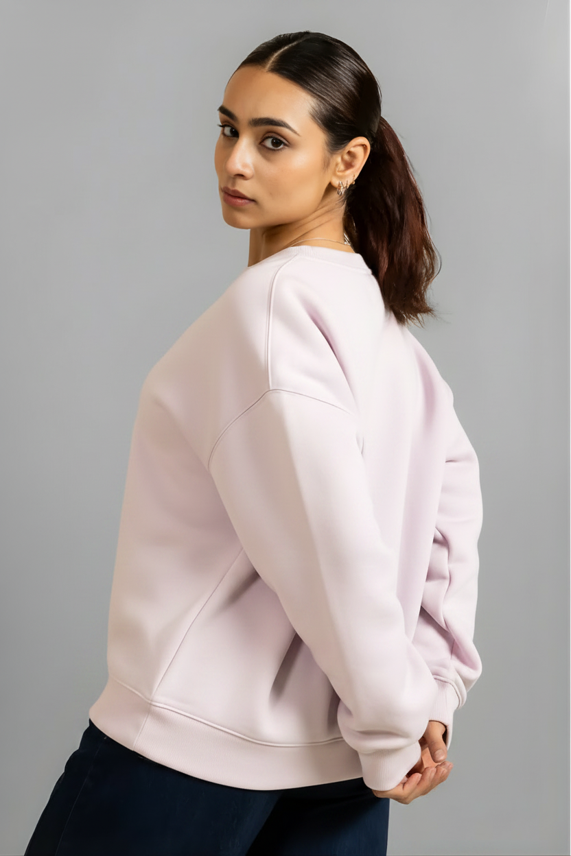 Royal Fleece Crew-Queen Kaur – Royal Bloom Edition
