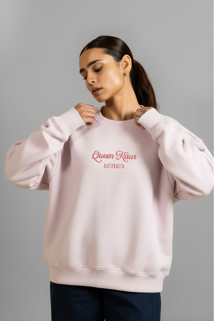 Royal Fleece Crew-Queen Kaur – Royal Bloom Edition