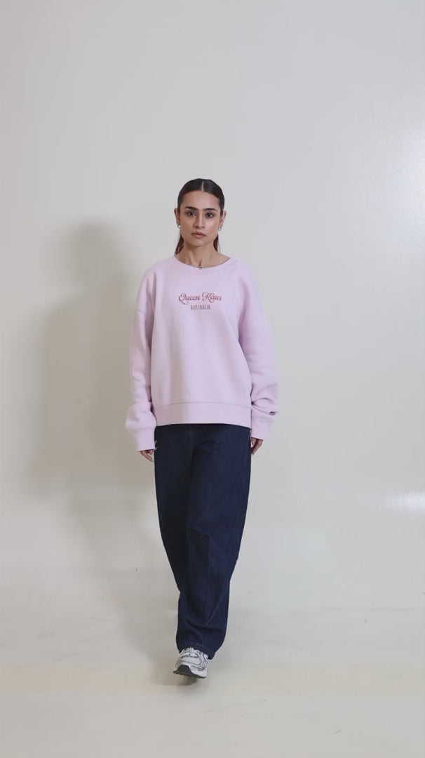 Royal Fleece Crew-Queen Kaur – Royal Bloom Edition