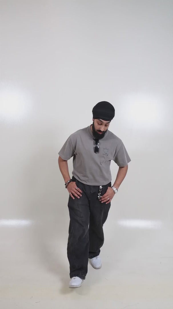 Premium King’s Crowned Tee – Grey